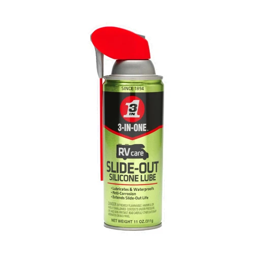 3-IN-ONE RVcare Slide-Out Silicone Lube with Smart Straw Sprays 2 Ways, 11 OZ