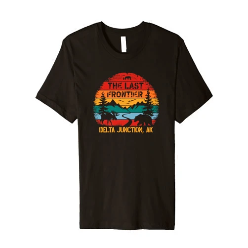 MNBOBS Delta Junction AK Alaska Last Frontier Moose Bear Outdoors Premium T-Shirt