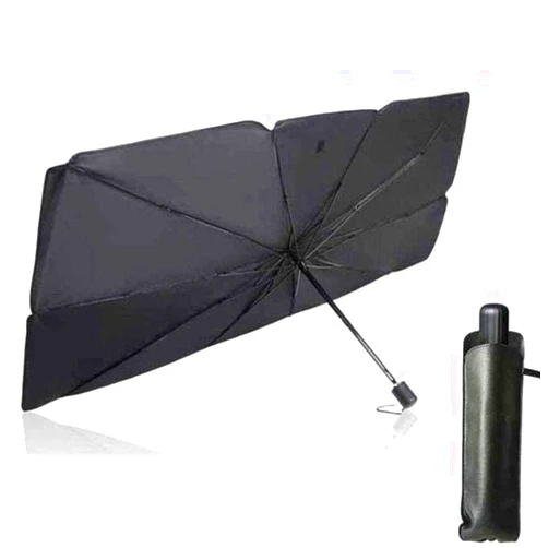 Feiteplus Car Windshield Sun Shade Umbrella - Foldable Auto Front Window Sun Visor Cover UV Protection Shield Sunshade Heat Insulation Protection for Auto Windshield Covers Trucks Cars