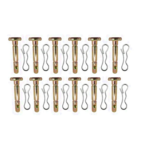 XVRTJ 738-04124A and 714-04040 Shear Pins and Cotter Pins for Cub Cadet Troy Bilt Snow blowers (12 Pack)
