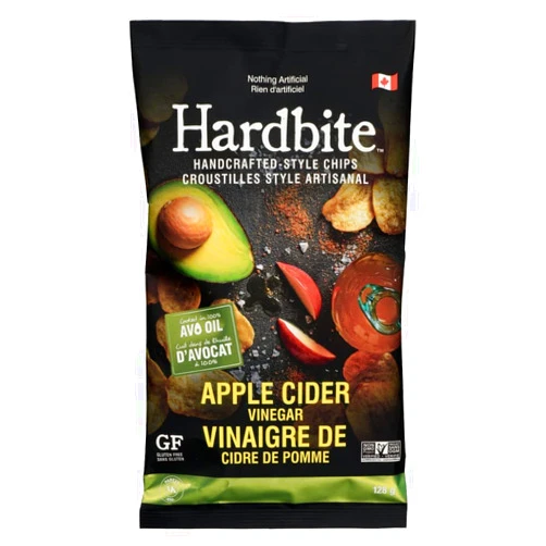HARDBITE Apple Cider Vinegar Potato Chips, 128 GR