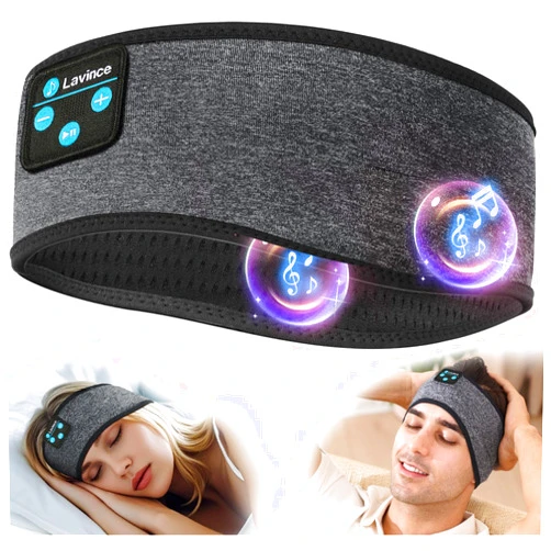 Lavince Sleep Headphones, Sleeping Headphones | Bluetooth Headband Earphones, Comfy Side Sleeping Earbuds with High Definition Stereo Speakers, Electronics, for Men Women
