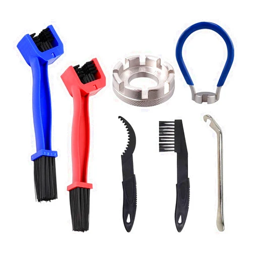 Osilly Bike or Motorcycle Chain Washer, Motorbike Chain Gear Dirt Cleaner Brushes Kit, Multi-Purpose Bicycle Chain Scrubber Cleaning Set, Universal for Mountain Bike, Tricycle and More