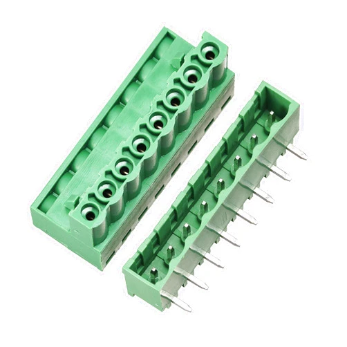 uxcell 8-Pin 5.08mm Pitch Right Angle PCB Screw Terminal Block Connector 5 Sets