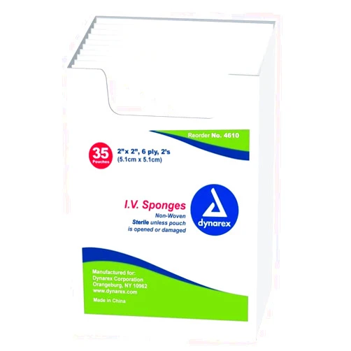 Dynarex Sterile Non-Woven IV Sponges, 2