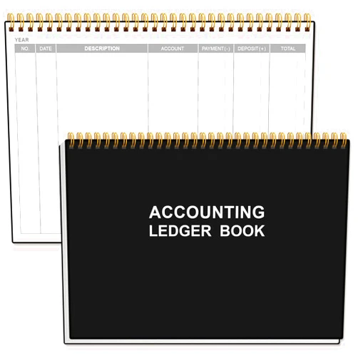 Heveboik Accounting Ledger Book - A5 Ledger Book for Bookkeeping, Small Businesses & Personal Use, Expense Tracker Notebook for Tracking Money, Expenses, Deposits & Balance, 8.5