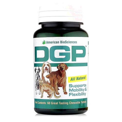 American BioSciences DGP, All-Natural Joint Supplement for Dogs - Joint Support with Turmeric, Boswellia Extract & More - Quick Effect for Immediate Mobility Support - 60 Chewable Pet Tablets