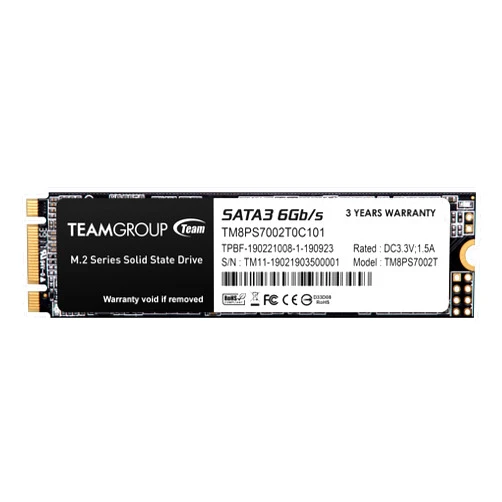TEAMGROUP MS30 2TB with SLC Cache 3D NAND TLC M.2 2280 SATA III 6Gb/s Internal Solid State Drive SSD (Read/Write Speed up to 550/500 MB/s) Compatible with Laptop & PC Desktop TM8PS7002T0C101