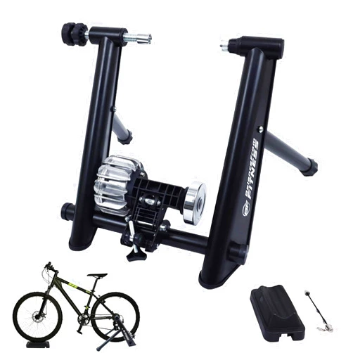 Fitvids Bike Trainer Stand Steel Bicycle Exercise Fluid Magnetic Stand with Front Wheel Riser Block,Multiple Options