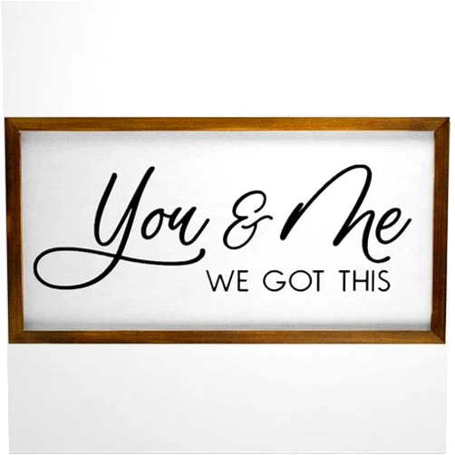 Arupkeer Vontuxe You Me Got This Farmhouse Wood Sign Wall Plaque Home Framed