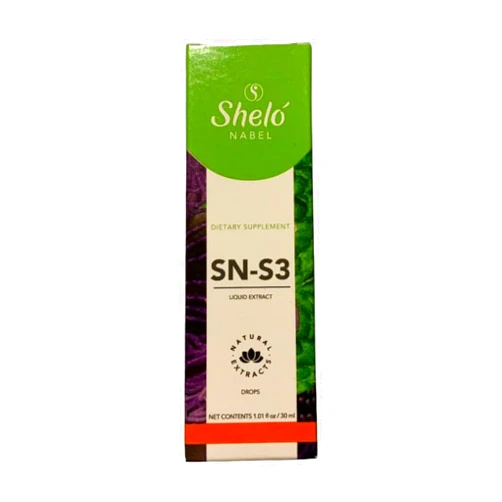 Sheló NABEL Shelo Nabel SN-S3 Liquid Extract Drops, Natural Supplement with Melissa & Valerian, 1.01 fl oz