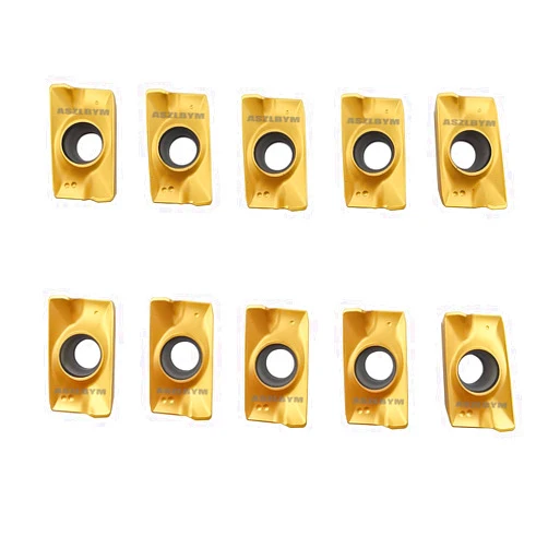 ASZLBYM 10pcs APMT1604PDER-DP Carbide Milling Insert Used for Indexable Face Mill and End Mill, for Roughing,Semifinishing,Finishing of Steel, Cast Iron, Stainless Steel and Aluminum (APMT1604PDER DP)