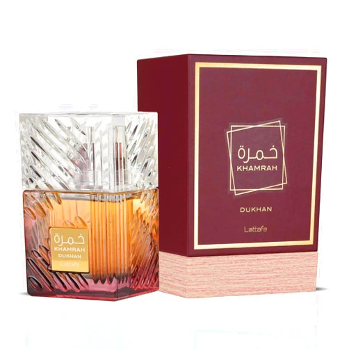 Lattafa Khamrah Dukhan for Unisex Eau de Parfum Spray, 3.4 Ounce / 100 ml