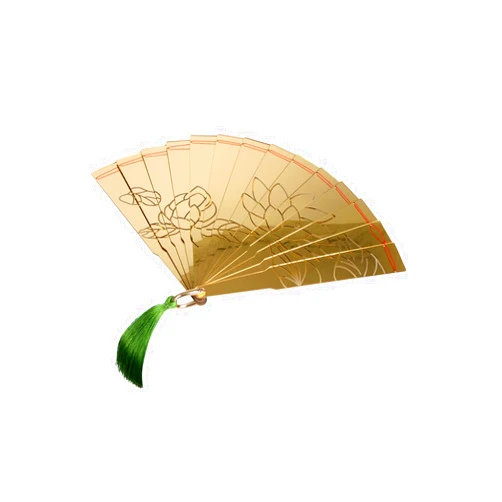 IOONCHI Cosplay Fan Folding Fan with Tassel Anime Weapon Hand Fan Acrylic Halloween Costume Props