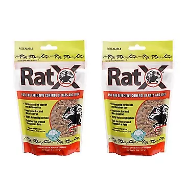 EcoClear Products, Inc. 2 Pack of RatX, 8 Ounces Each, for The Safe and Effective Control of Rats