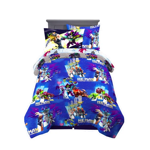 Franco Kids Bedding Super Soft Comforter and Sheet Set with Sham, 5 Piece Twin Size, He-Man and the Masters of the Universe
