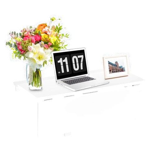 COSTWAY Wall Mounted Folding Table, 31.5
