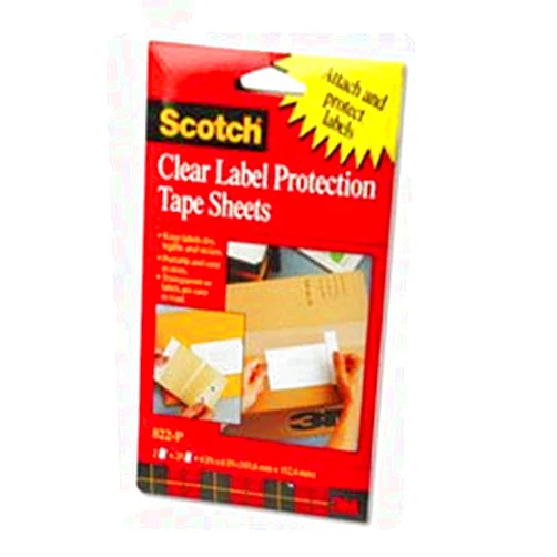 Scotch MMM822P SCOTCHPAD LABEL PROTECTION TAPE PADS, 4 X 6, 2 25-SHEET PADS/PACKFull Package Of:20 PK