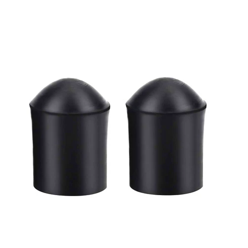 Vbestlife Double Bass Endpin Rubber Tip Stopper, Set of 2 Upright Bass Parts Replacement Rubber Tip for Double Bass End Pin Protector Black