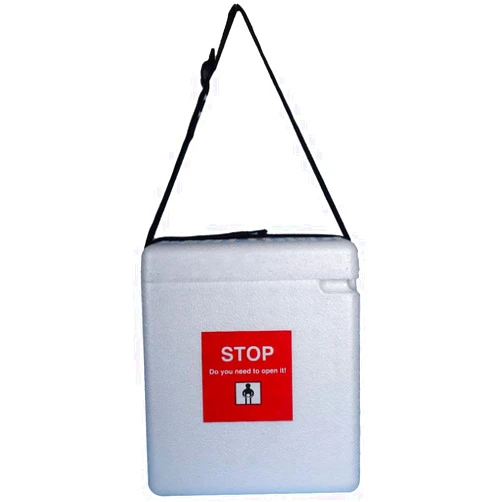 FAIRBIZPS Large Vaccine Carrier Box with 4 Ice Pack and 24 Hrs Cooling Duration | EPP Material Expandable Polypropylene Temperature Controller Vaccine Storage Box (1.80Ltr) White