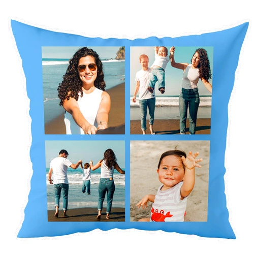 Fabric Textile Products Custom Pillow - USA Made - Personalized Pillows with Picture Collage - Throw Pillow - Personalized Gift - Grandparent & Couples Gifts - Pet Pillow - Kids Pillows (16