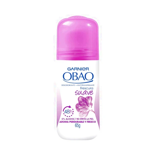 Garnier (Pack of 4) Garnier OBAO for Women, 48 Hour Roll on Deodorant & Antiperspirant, Soft Freshness, 65 g each by Garnier OBOA by Garnier OBOA