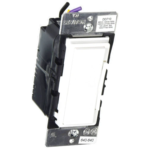 Leviton Decora Digital Dimmer Switch for 0-10V LED, Mark 7 Florescent Ballasts, DD710-BDZ, White
