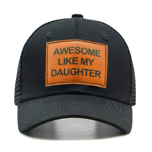 HAFOUXIGM Gifts for Dad from Daughter, Fathers Day Birthday Gifts for Dad, Adjustable Awesome Like My Daughter Trucker Hat