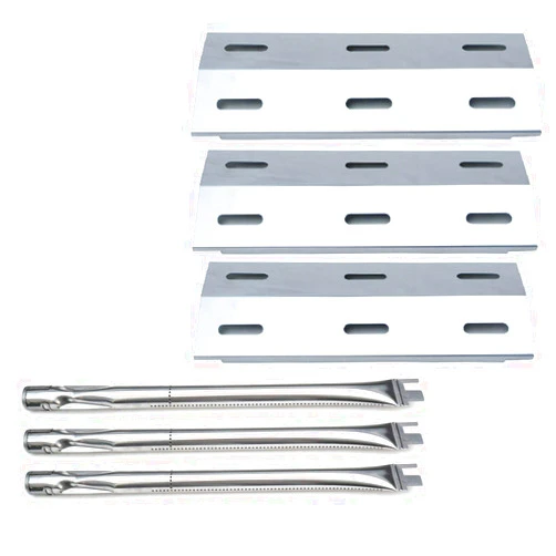 Direct store Parts Kit DG103 Replacement for Ducane Gas Barbecue Grill 30400040,3200,3400 Grill Burners & Heat Plates (Stainless Steel Burner + Stainless Steel Heat Plate)