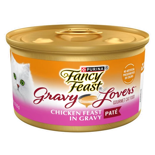Fancy Feast Purina Fancy Feast Gravy Lovers Chicken Feast Pate in Wet Cat Food Gravy - (Pack of 24) 3 oz. Cans