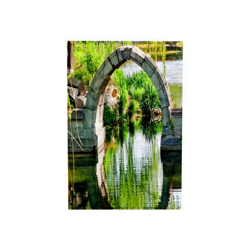 3dRose 15x22 Hand Towel - Canqiao Ruined Bridge in Old Summer Palace Gardens, Beijing, China. Bridges