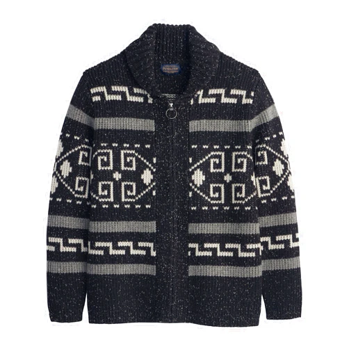 Pendleton Men's Westerley Wool Cardigan - Iconic Heritage Style, Mid-Weight Zip-Up Sweater for Versatile Spring Layering