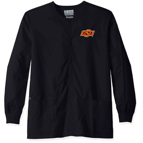 WonderWink Oklahoma State University Snap Front Jacket