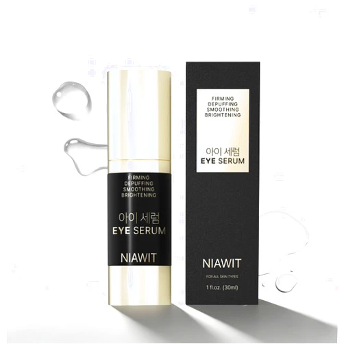 NIAWIT Eye Serum – Anti-Fatigue Eye Care for Dark Circles, Puffiness & Fine Lines with Niacinamide, Peptides & Caffeine – Gentle Clean Beautiful for Daily Use Around the Delicate Eye Area