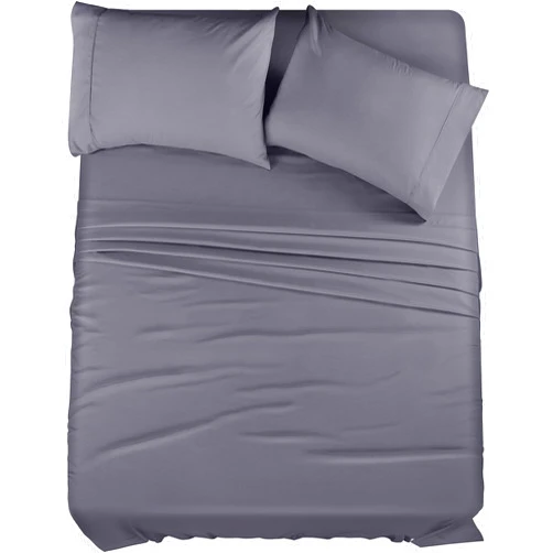 Utopia Bedding Queen Bed Sheets Set - 4 Piece Bedding - Brushed Microfiber - Shrinkage and Fade Resistant - Easy Care (Queen, Grey)