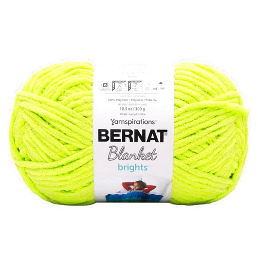 Bernat Yarn Blanket Brights Brght Lime
