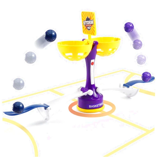 Gytera Mini Basketball Game Set, 2-Player Kids Toys, Tabletop Basketball Goal with 4 Balls, Desktop Games for Kids, Boys and Girls