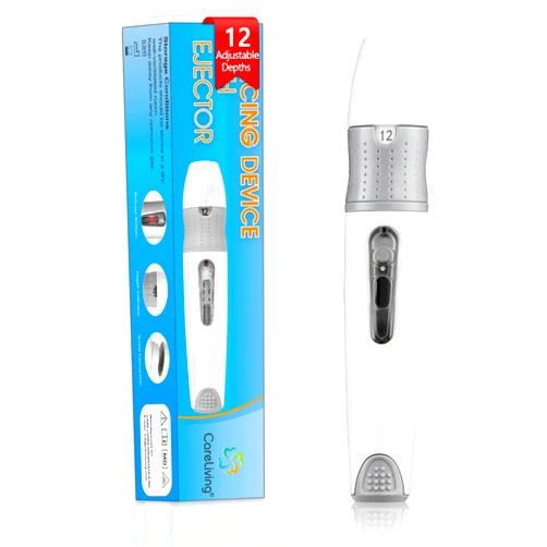 CARELIVING Lancing Device for Diabetes Testing, Lancing Device Pen, for Minimizing Pain and Discomfort, Works with most Diabetic Lancets