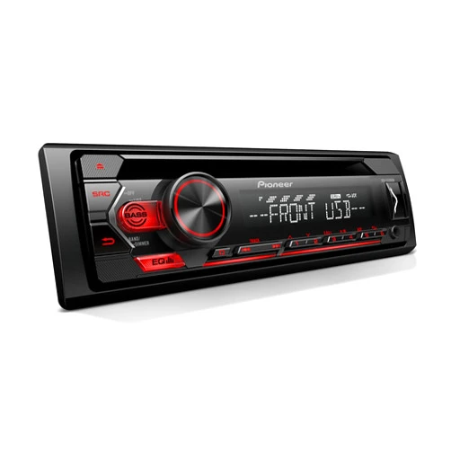 Pioneer DEH-S1200UB Single Din CD Receiver with USB/AUX Inputs, Android Compatibility Only, In-Dash Device Charging, 2-Channel Preamp Output
