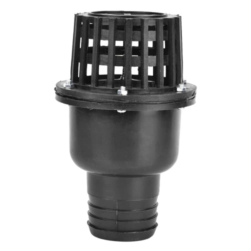 Hyuduo Water Pump Foot Valve Black PVC Low Pressure Flat Check Valve Black 1.5in 2in 2.5in 3in 4in Optional for Fluid Machine Industrial Garden(2.5in)