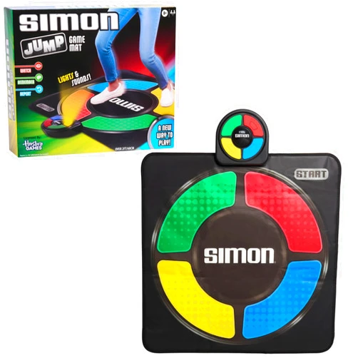 Just Play Hasbro Simon Jump Game Mat with Lights and Sounds, Electronic Memory Games for Kids, Kids Toys for Ages 8 Up