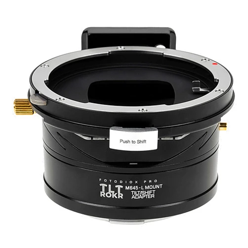 Fotodiox Pro TLT ROKR - Tilt/Shift Lens Mount Adapter Compatible with Mamiya 645 (M645) Lens to L-Mount Alliance Mirrorless Cameras