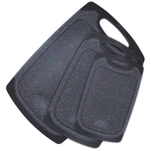 KIMIUP Extra Large Kitchen Cutting Board (Set of 3),Professional Chopping Boards Sets,Dishwasher Cutting Boards With Juice Grooves & Carrying Handle & No BPA