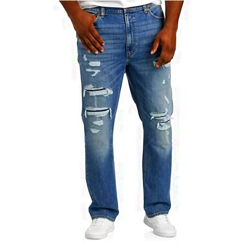 True Nation by DXL Men's Big and Tall Out Late Rip and Repair Athletic-Fit Jeans