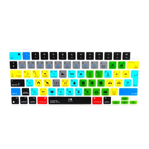 Boaulee Shortcut Keyboard Skin Cover EU Layout for 2023 MacBook Air 13.6