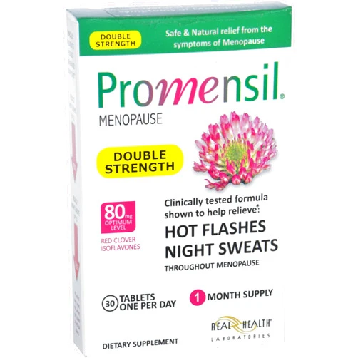 Promensil Menopause - Double Strength - Relief Hot Flashes Night Sweats - 30 Tablets