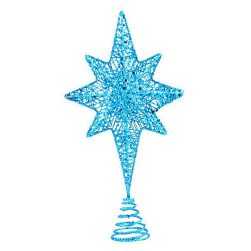 VOSAREA 1pc Christmas Tree Top Star Small Xmas Treestar Treetop Christmas Tree Decorations Light up Tree Topper Christmas Treetop Tree Star Topper Ornament Tree Topper Decor LED Metal Iron