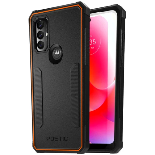 Poetic Neon Series Case Designed for Motorola Moto G Power 2022, Dual Layer Heavy Duty Tough Rugged Lightweight Slim Shockproof Protective Case Cover, Black