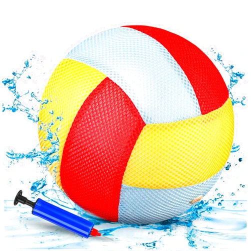 Threan 8.5 Inch Waterproof Volleyball with Sure Grip Technology Water Beach Pool Volleyball for Teens Adults Pool Game Outdoor and Indoor(Red, Orange, Blue)