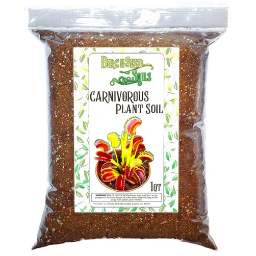 Artist Unknown Carnivorous Plant Soil Mix All Natural Perfect for Venus Fly Traps, Pitcher Plants, Butterworts, and Sundews 1 Quart 1-2 Small Plant Size Bag